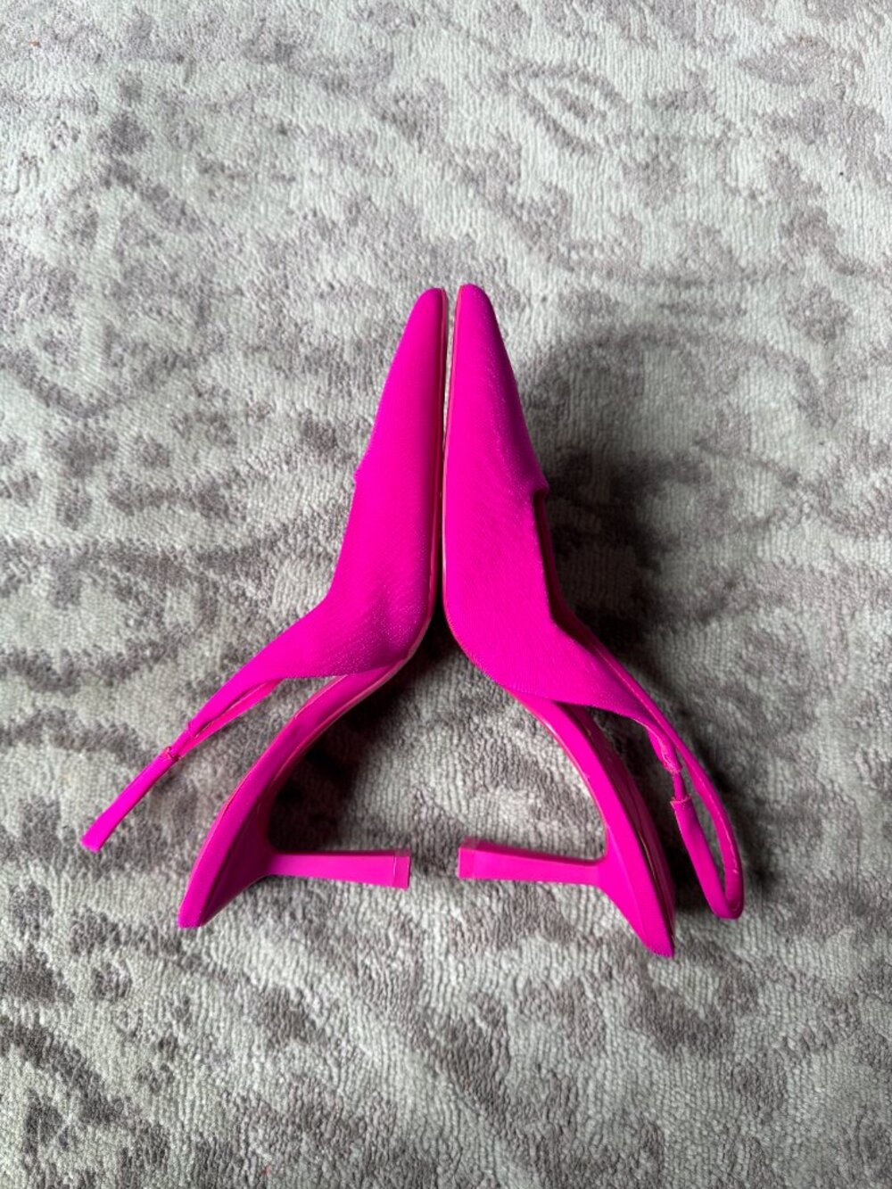 ZARA Fuchsia Slingback Heels - Picture 7 of 12